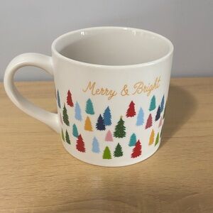 Target Festive Multicolor Mug - Merry & Bright w/ Christmas tree in bottom